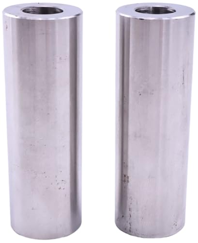 2PCS 58604 Seamless Spacer, ID 1/2'' x OD 1'' x L 3'', Zinc