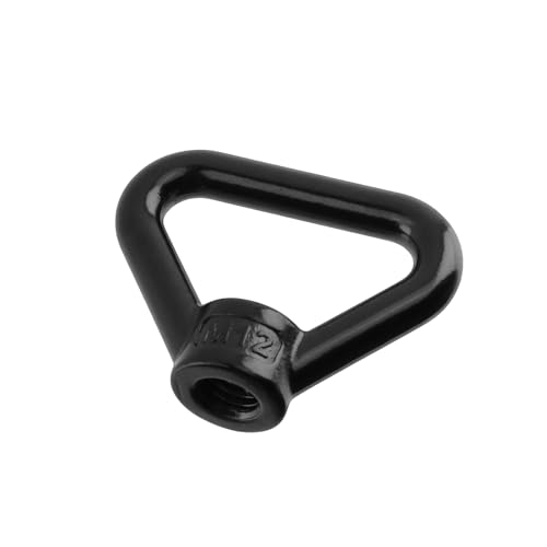 Antrader Lifting Eye Nut,M12 Triangle Ring Shape Lifting Eye Threaded Nut M12