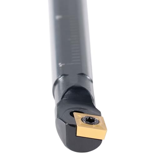 Accusize Industrial Tools 3/8'' x 6'' Overall Length, Rh Sclcr Indexable Boring Bar with Ccmt21.5 Carbide Inserts, P252-S401 3/8" with CCMT21.5 insert