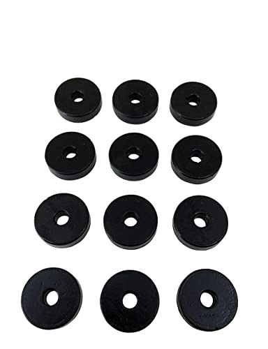 Isolate It: Sorbothane Vibration Isolation Washer 50 Duro (.13" ID - 0.5" OD - .13" Deep) - 12 Pack