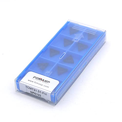 TCMT21.51 / TCMT110204-PM of CNC Carbide Inserts for Semi-Finishing Metal Steel Turning Cutting Tools,10 PCS.