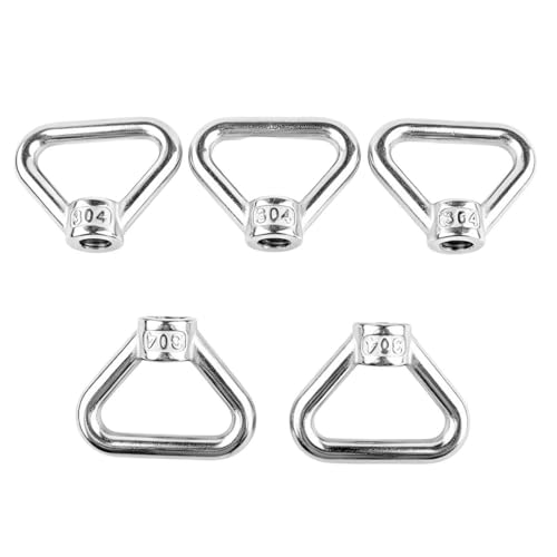 304 Stainless Steel Eye Nut M14 Triangle Shape Ring Lifting Eye Nuts 5PCS