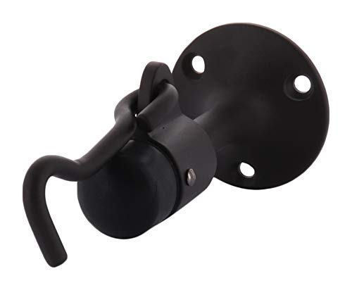 C.R. LAURENCE DL2531DU CRL Bronze Wall Mounted Heavy Duty Door Stop With Hook and Holder Dark Bronze