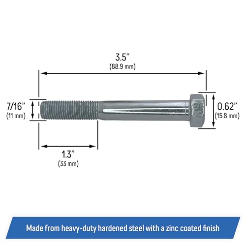 Clutch Bolt Replacement for Cub Cadet, MTD, Troy-Bilt, Bolens, White Outdoor, Craftsman - 710-3157A, 710-04379A, 1767165 (2 Pack) 2