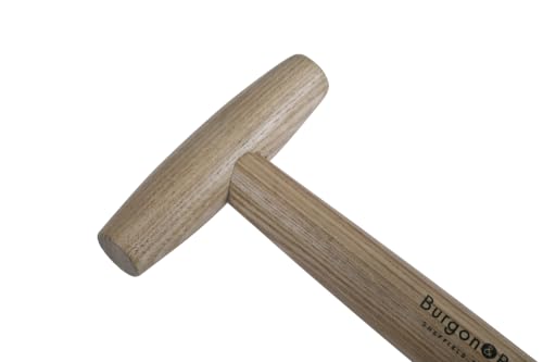 Burgon & Ball Stainless Steel Small Perennial Spade Shovel, Wood T-Grip Handle