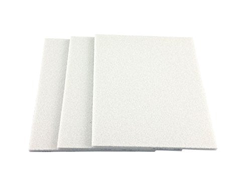 5-1/2 x 4-1/4 x 3/16 Inch Sanding Sponges, Medium 120-150 Grit Sponge Sanding Pads with Aluminum Oxide Side, 10 Pack Flexible Contour Sand Sponge for Wood, Auto Paint, Plastics & Metal Sander 120 Grit