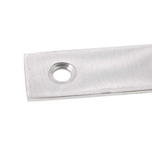 4 Pack Stainless Steel L Shape Flat Corner Bracket Plate - Repair Mending for Wood, Metal Fixing, Joining Support Brace for Shelves, Furniture and Cabinet (120x120mm) 120 x 120 mm