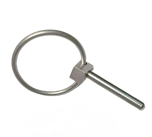 4Pcs/6Pcs Stainless Steel 316 (Φ3/8in) Lynch Pins Linch Pins O-Pins, Marine Connectors (Φ3/8in x 1-11/16in(6PCS)) Φ3/8in x 1-11/16in(6PCS)