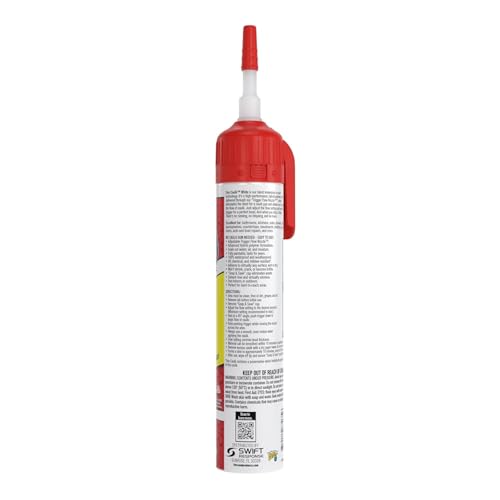 Flex Caulk Hybrid Polymer Waterproof Sealant, White, 9 oz, 1-Pack