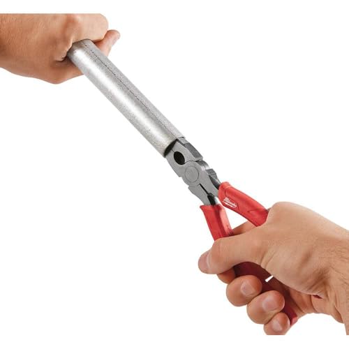 Milwaukee 48-22-6101 8-Inch Long Nose Pliers with Reaming Head and Onboard Fish Tape Pulling