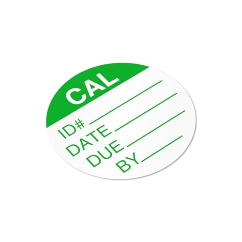 SmartSign (250/Pack) Calibration Labels in Dispenser Box, 0.75" x 0.75", Write-On 4 mil Thick White Polyvinyl Chloride (PVC), Laminated Stickers with Permanent Acrylic Adhesive, Tear-Resistant