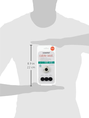 Scanstrut DS16-P Mini Cable Seal for Connectors to 0.63" and Cables 0.08"-0.35" - Plastic