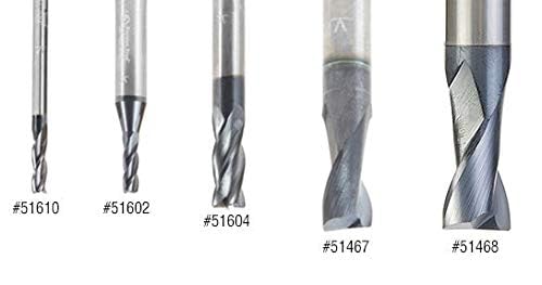 Amana Tool - 51461 CNC Solid Carbide Spiral for Steel & Stainless Steel with AlTiN Coating 1/8 D x 1/4 CH x 1/8 SHK