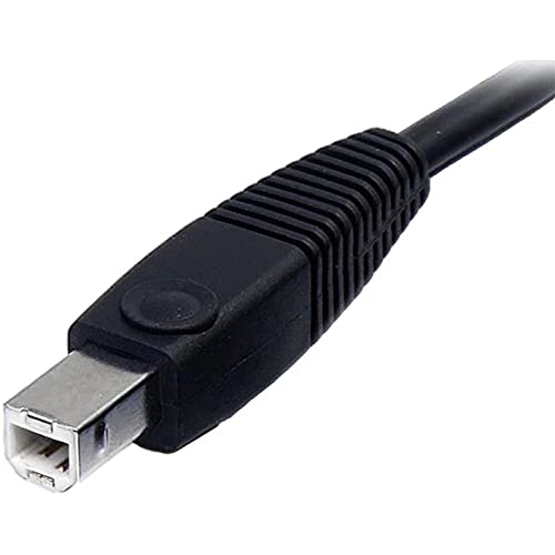 StarTech.com 6ft 4-in-1 USB DisplayPort KVM Switch Cable w/Audio & Microphone (DP4N1USB6),Black