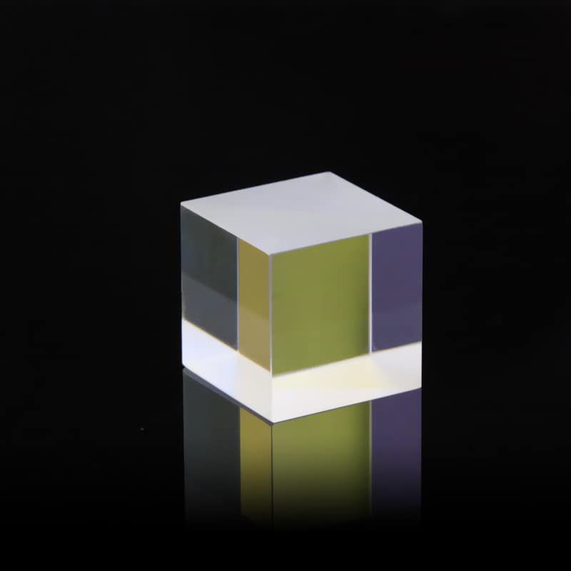 Beam Splitter Cube, Optical Glass Dichroic Prism Ratio 50:50 Spectrome Sicence 30mm