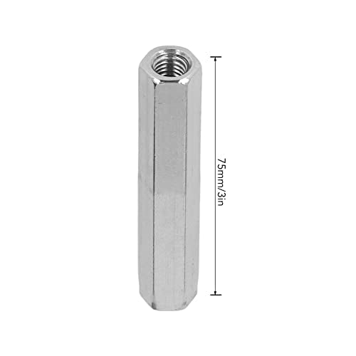5 Pcs Hex Coupling Nut M8x1.25 75mm Length, 304 Stainless Steel Hex Connection Nuts, Wide Purpose for Bolts Studs Machine Screws, Indoor Outdoor Use