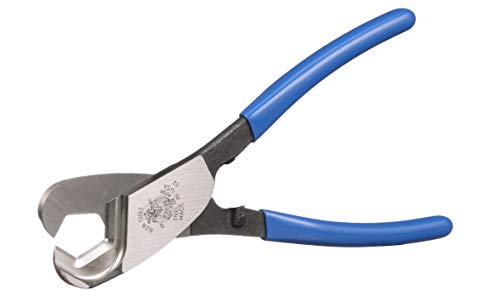 Klein Tools 63030 Cable Cutter, Made in USA, Coaxial Cutter for 1-Inch Aluminum and Copper Cable, One-Hand Shearing 1-Inch Capacity
