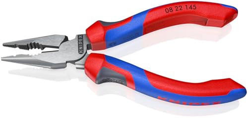 Knipex Tools 08 22 145 SBA, 6" Needle Nose Combination Pliers - Comfort Grip