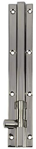 SSISKCON 10mm x 8 Inch Stainless Steel Barrel Bolt Sliding Door Latch, Heavy Duty Slide Lock, Mirror Polished 32 (629) Finish, Safety Purpose 8 inch Mirror Polished