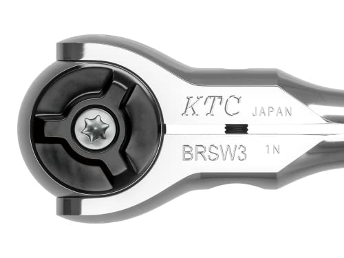 KYOTO TOOL (KTC) 9.5 sq. Swivel Ratchet Handle, BRSW3, Silver スイベルヘッド Single Item