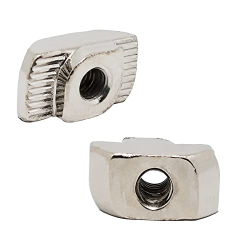 T-Nut for 45 Series Aluminum Extrusion Profile t Slot 5mm,T Slot Nut Hammer Head Fastener Nut Nickel Plated Carbon Steel for Aluminum Profile(40 Pcs) 45series-M5