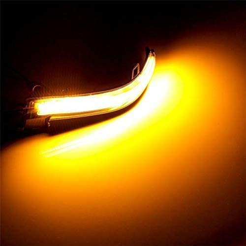LED Dynamic Sequential Turn Signals Mirror Lights for BMW F30 F32 F36 F22 X1 i3 BMW 1/2/3/4 Series Smoked Sequential Side Marker Turn Signal Light Lamp Blinkers Accessories 63137280771 63137280772 Dark Smoked Lens