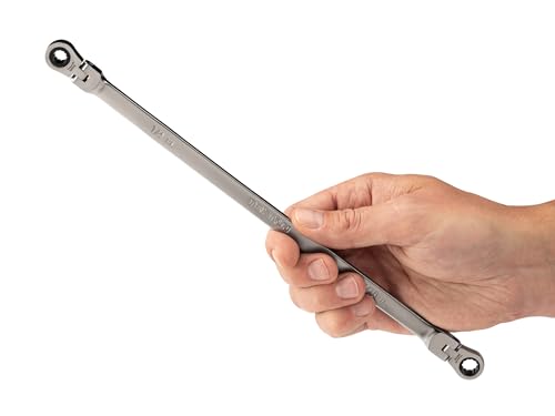 TEKTON 1/4 x 5/16 Inch Long Flex Head Ratcheting Box End Wrench | WRB36306 1/4 x 5/16-Inch