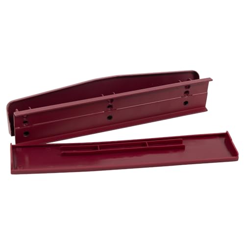 JAM PAPER Metal 3 Hole Punch - Burgundy - 10 Sheet Capacity - Hole Puncher Sold Individually