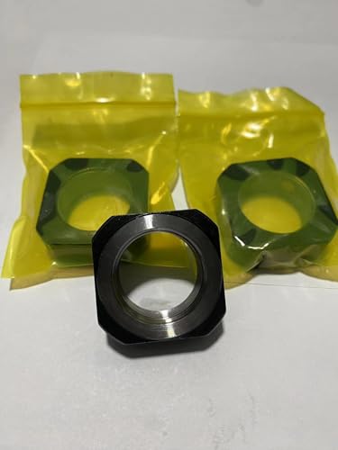DN8 Lock Nut for Roller Screw，5Pack M8 x 1.25 Hex Nut, 42CrMo Steel, 6H Precision, Phosphated and Lubricated Anti Backlash, Copper Setscrew Included 5