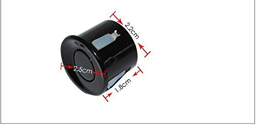 Car Reverse Backup Parking Sensor Radar System, Buzzer Beeps, Detection Distance:30~150CM, Waterproof Sensors (22mm Diameter 2.3M Cable) 4 Packs X60D (White) White