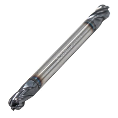 5Pcs 3/16" 4 Flute Double End Solid Carbide Ball Nose End Mill AlTiN Coated 3/16 in 5