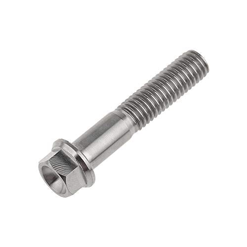 Titanium Hex Small Flange Head Bolt M8 (M8x40mm, Normal Titanium) M8x40mm