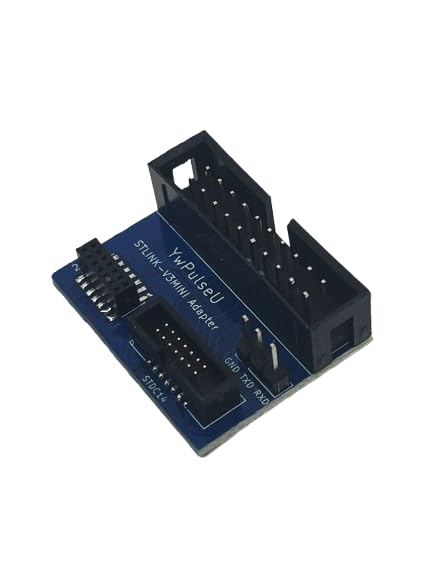 STLINK-V3MINIE Adapter Board - Compact STDC14 Interface Converter for ST-LINK V3 Debug Probes, Supports SWD/JTAG Signal Protection & Flat Ribbon Cable (33x25.5x1.1mm) Integrated circuit modules
