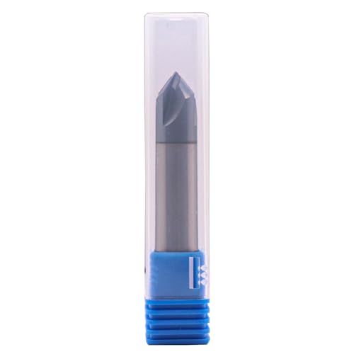 1/2" 4 Flute 90° Solid Carbide Chamfer End Mill, Double End, AlTiN Coated 4 flute 1/2"
