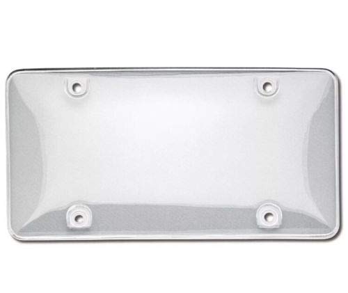 BLVD-LPF OBEY YOUR LUXURY Unbreakable License Plate Shields - [Pack of 2] Clear Bubble, Novelty Plate Covers with Fastening Screws, Screw Driver | Automotive Accessories