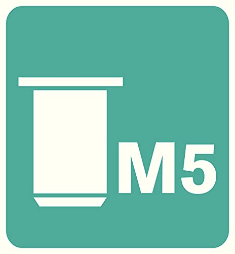 Rapid M5 Rivet Nuts, Including Drill Bit, Ø5mm, Pack of 20, 5000672 Ø5 mm