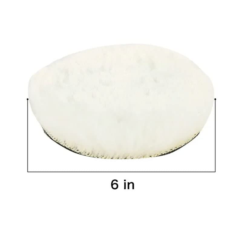 Acxico 1 SET 5pcs 6" Car Polishing Wheel Buffing Pads Set Wool Mop Kit Pad Polisher for Drill
