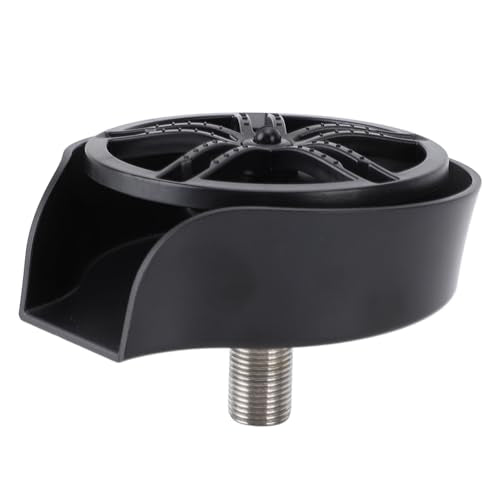 Glass Rinser Stainless Steel Bottle Washer for Kitchen Sink, Black