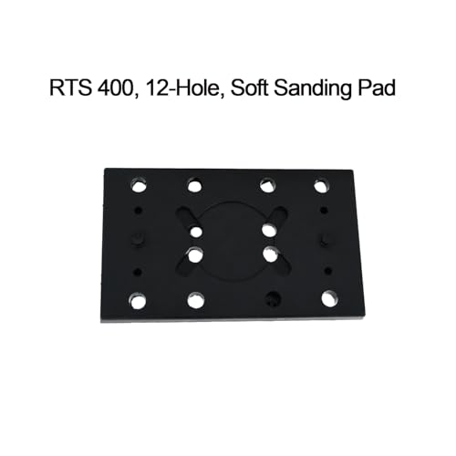 (2-Pack) RTS 400 Sanding Pad 80 x 130 mm, 12-Hole Soft Replacement Pads for 489252 RTS 400 RS 400 RTSC 400 (3-5/32 x 5-1/8")