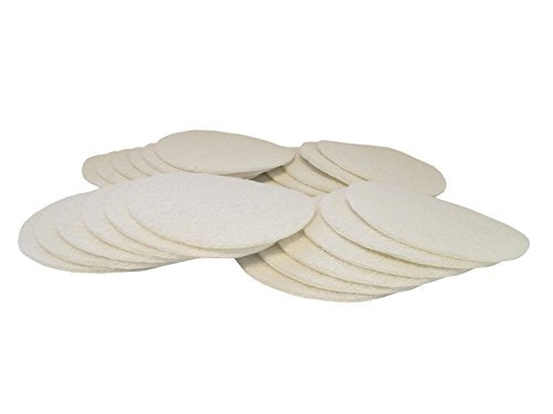 Starcke Scouring Pads, 5 inch 25 Pack Sanding Pads, White Automotive Sandpaper for Automotive Paint & Paint Supplies, Non Abrasive Auto Body Supplies, Aluminum Oxide Surface Conditioning Scuff Pad Non Abrasive/Polishing