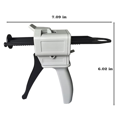 2 PCS Dispenser Guns, 50ml Dispensing Gun Kit，10:1 50ML-10:1x2