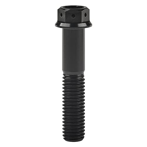 Titanium Flange Hex Head Bolt M8 (M8x50mm, Black) M8x50mm