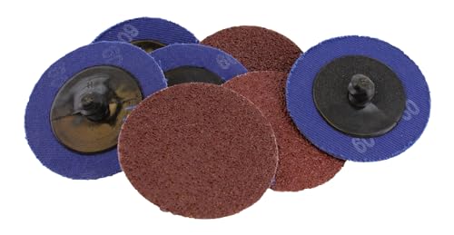 ABN Aluminum Oxide Sandpaper Disc, 50pk - 2in 60 Grit Sanding Disc Set, Circle Sander Pads Abrasive Round Sandpaper