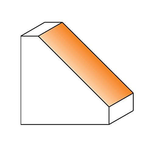 CMT 836.950.11 Chamfer Router Bit 1/2" Shank, 2-9/16" Cutting Diameter, 1" Cutting Length, 45 Degree Cutting Angle