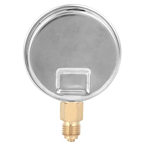 Oil Filled Pressure, 1/4 Lower Mount Stainless Steel Liquid Filled Pressure, -1-10 bar, -30-150 inhg/psi Scale Pressure with Brass Internals