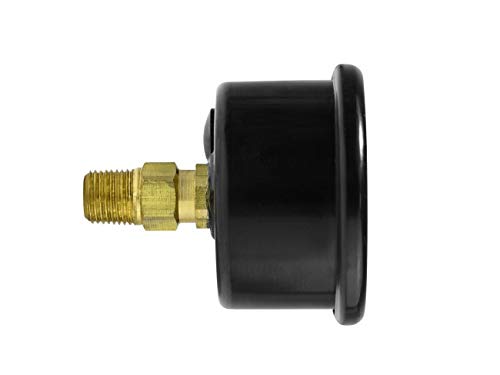 120psi Fuel Pressure Gauge Blk Face G2-99-1200, Black
