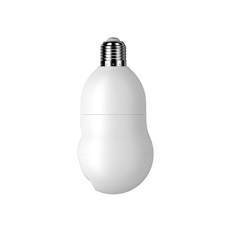 NU-SET Light Bulb Camera, Smart WiFi Home Security Camera with Pan-Tilt Panoramic View, 4MP, White Single Pack