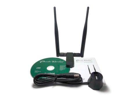 Panda Wireless® PAU0D AC1200 Wireless AC USB Adapter w/Dual Antennas - Windows 7/8/10/11/2019/2022, Zorin, MXLinux, Mint, Ubuntu, Fedora, openSUSE, Rocky, Kali Linux and Raspbian