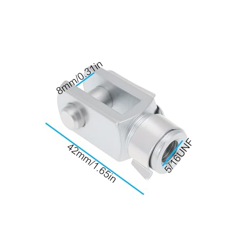 4Pcs 5/16UNF Quick Release Clevis with Spring Pin Air Cylinder Rod Clevis 42mm Length 4