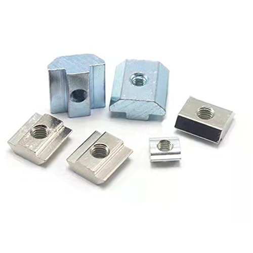 30Pcs 4545 Series T Sliding Nuts Hammer Nut Block Square Nuts M4 T Nuts for 4545 Aluminum Extrusion Profiles T Slot 10mm，for CNC Router Build Rail 3D Printer (m4)